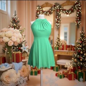 ‧₊˚✮ ༉‧ Flirty Open Back Halter Chiffon Dress •Spring • Summer • Vacation